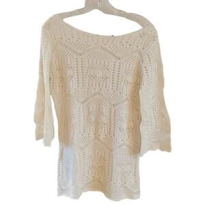 EUC Open Knit Tunic Sweater